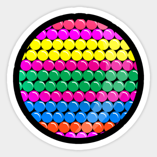 'Colorful Circle Shaped Dots' International Dot Day Sticker